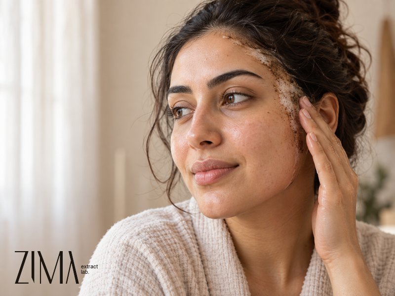 نتیجهی استفاده از صابون قهوه بر پوست صورت