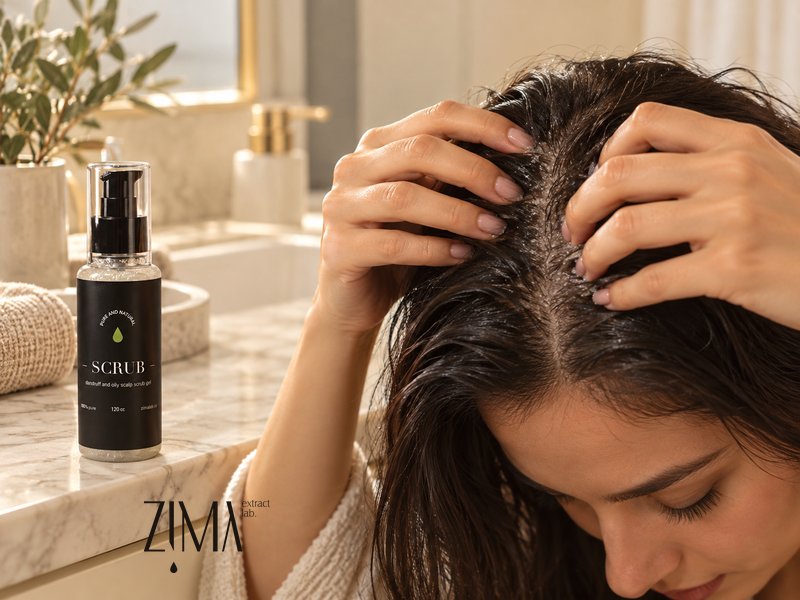 استفاده از اسکراب کف سر برای کاهش خارش