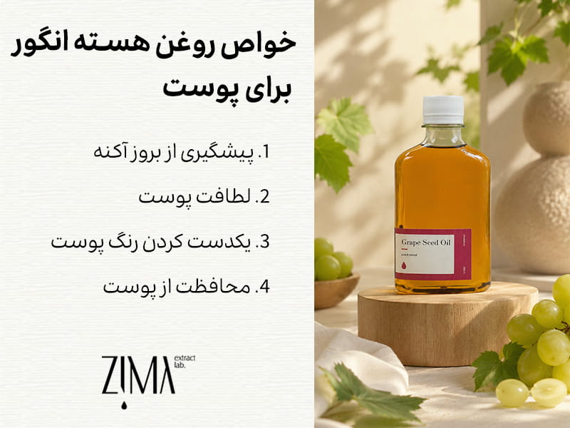 خواص روغن هسته انگور