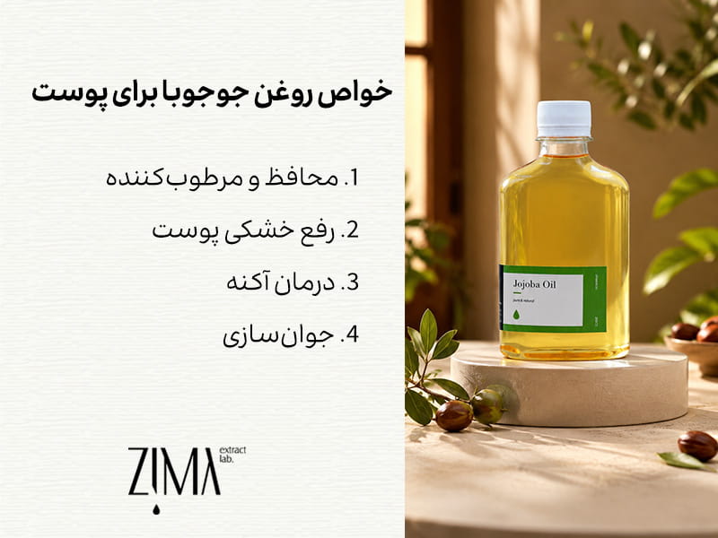 روغن جوجوبا برای پوست