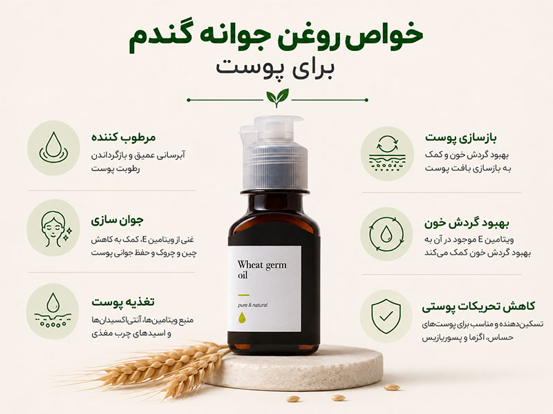 خواص روغن جوانه گندم