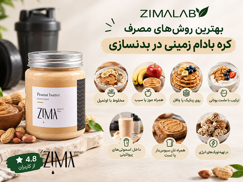 بهترین روش استفاده از کره بادام زمینی برای بدن سازی