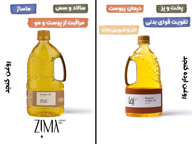 مقایسه روغن کنجد و روغن ارده کنجد