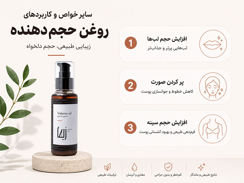 سایر خواص روغن حجم دهنده