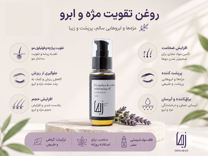 خواص روغن تقویت مژه و ابرو