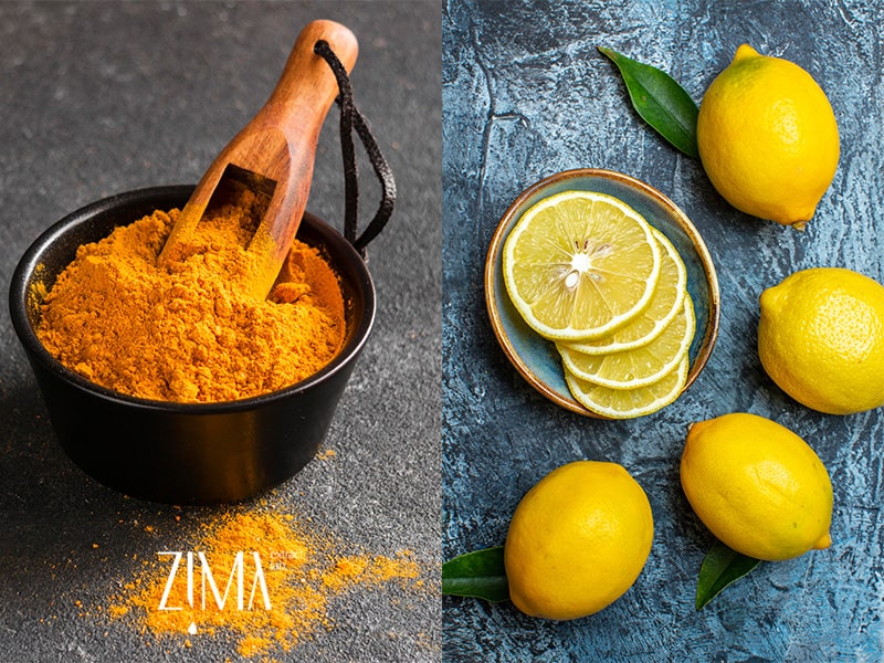 ماسک زردچوبه لیمو