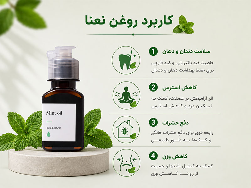کاربرد روغن نعنا
