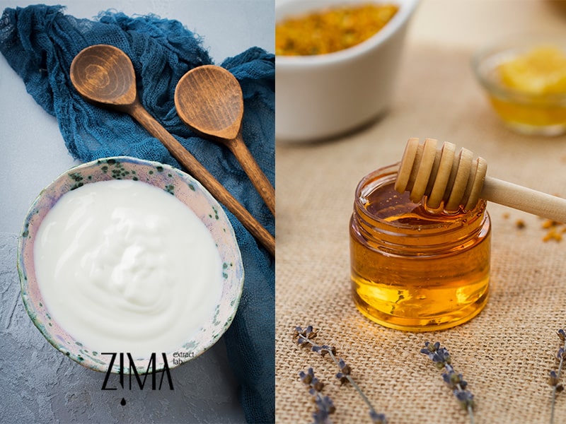 ماسک ماست و عسل